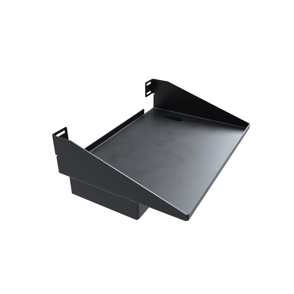 Speednation PC Shelf + Intergrated Cable Box V2 - BLACK