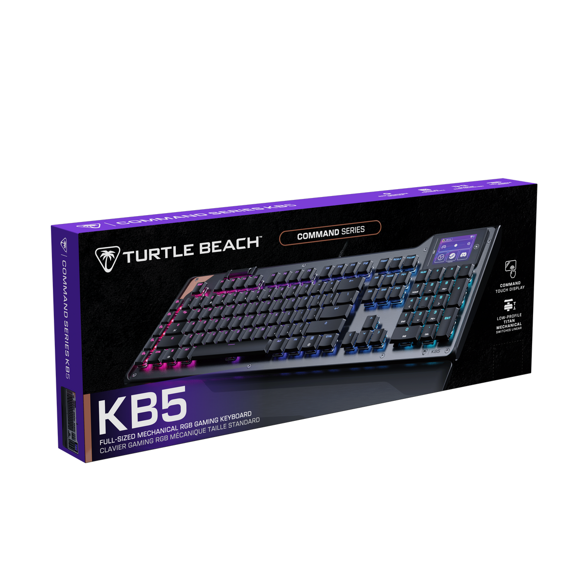 Turtle Beach® Command Series KB5 Full-Size Wired Gaming Keyboard – Black - image 5