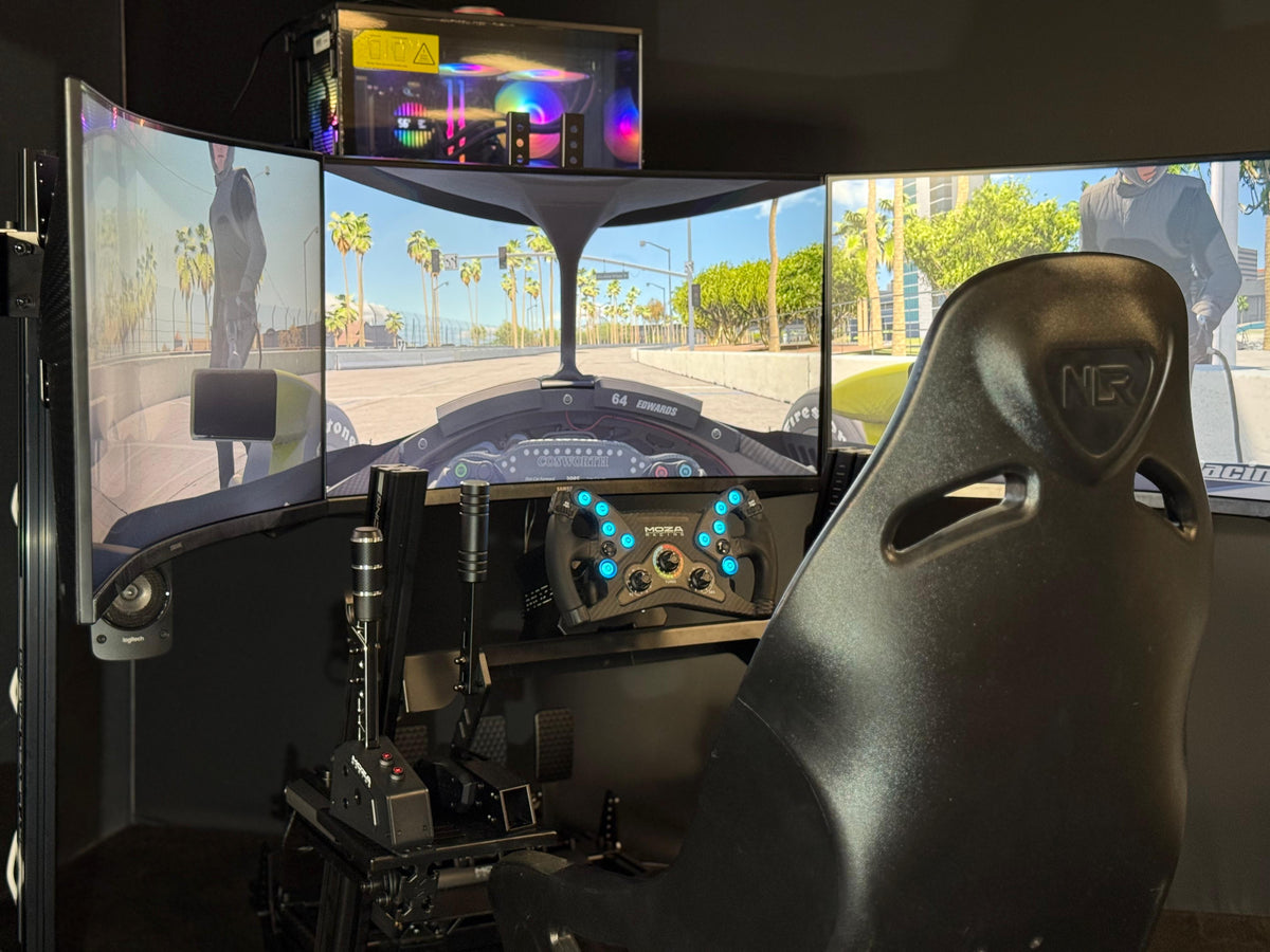 Enduro Advanced Triple-Screen Racing Simulator