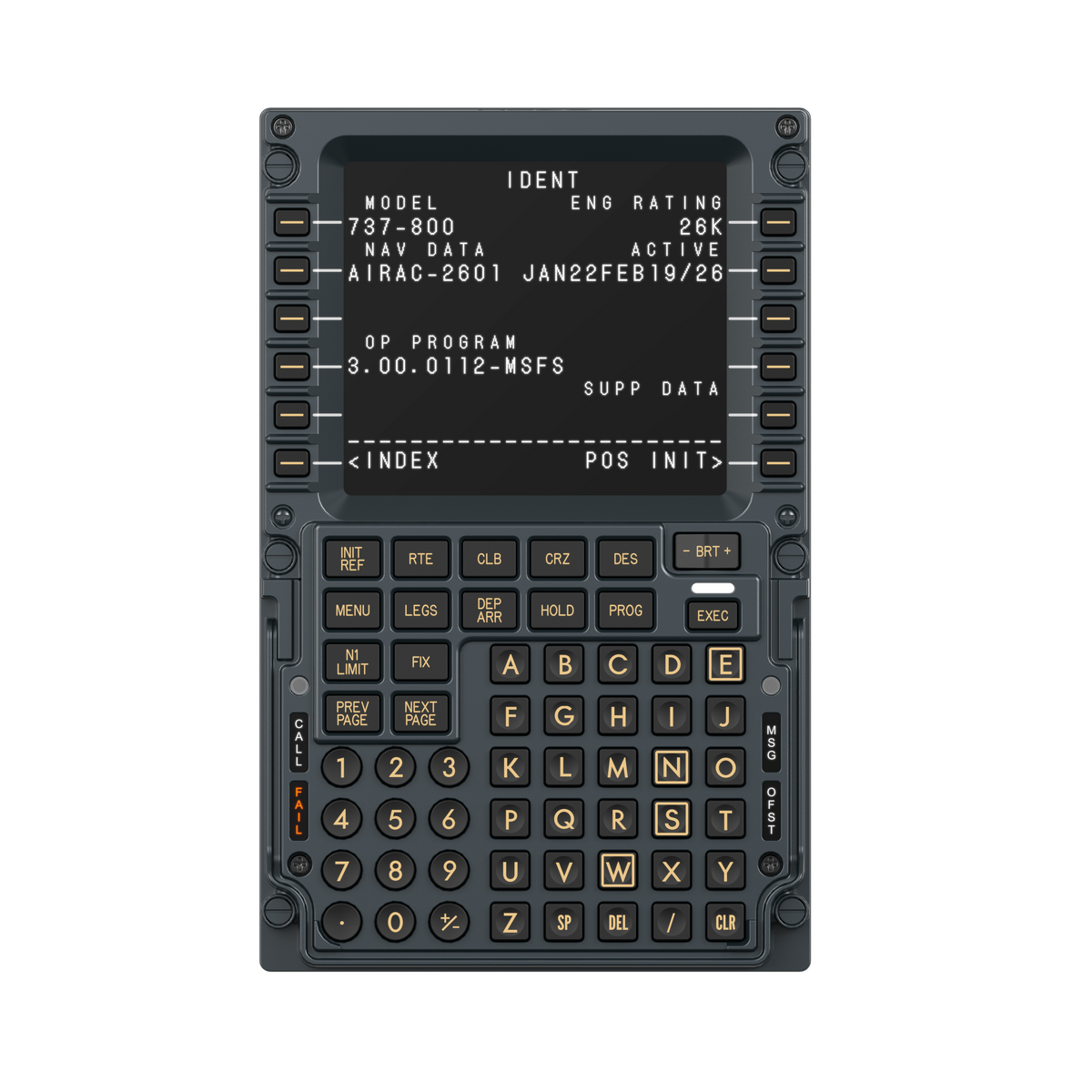 MOZA MB7F FLIGHT COMPUTER DISPLAY