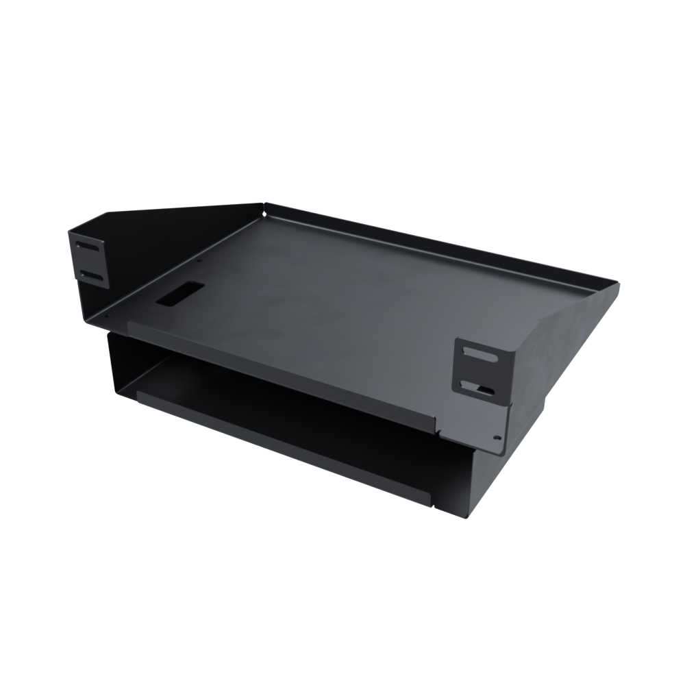 Speednation PC Shelf + Intergrated Cable Box V2 - BLACK