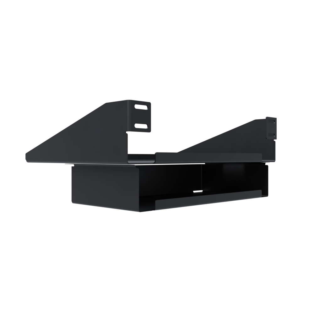 Speednation PC Shelf + Intergrated Cable Box V2 - BLACK