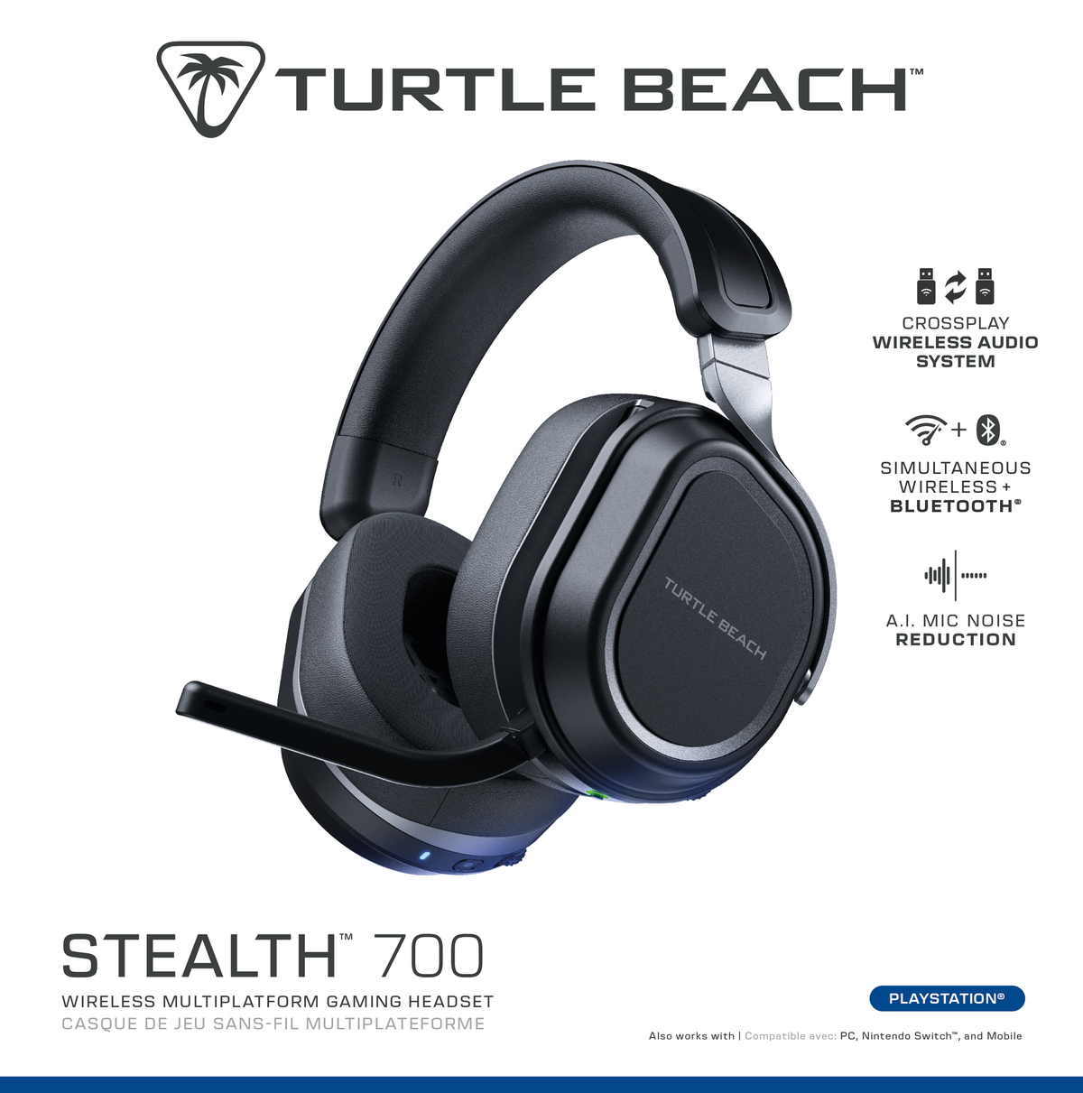 Turtle Beach® Stealth™ 700 Playstation – Black
